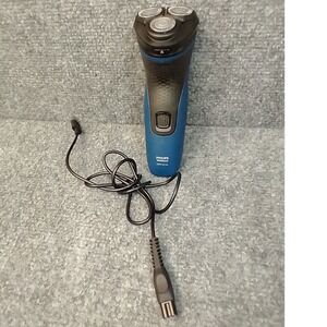 Philips‎ Norelco 2000 Series Electric Shaver S1143 Blue Black with Charger Cord